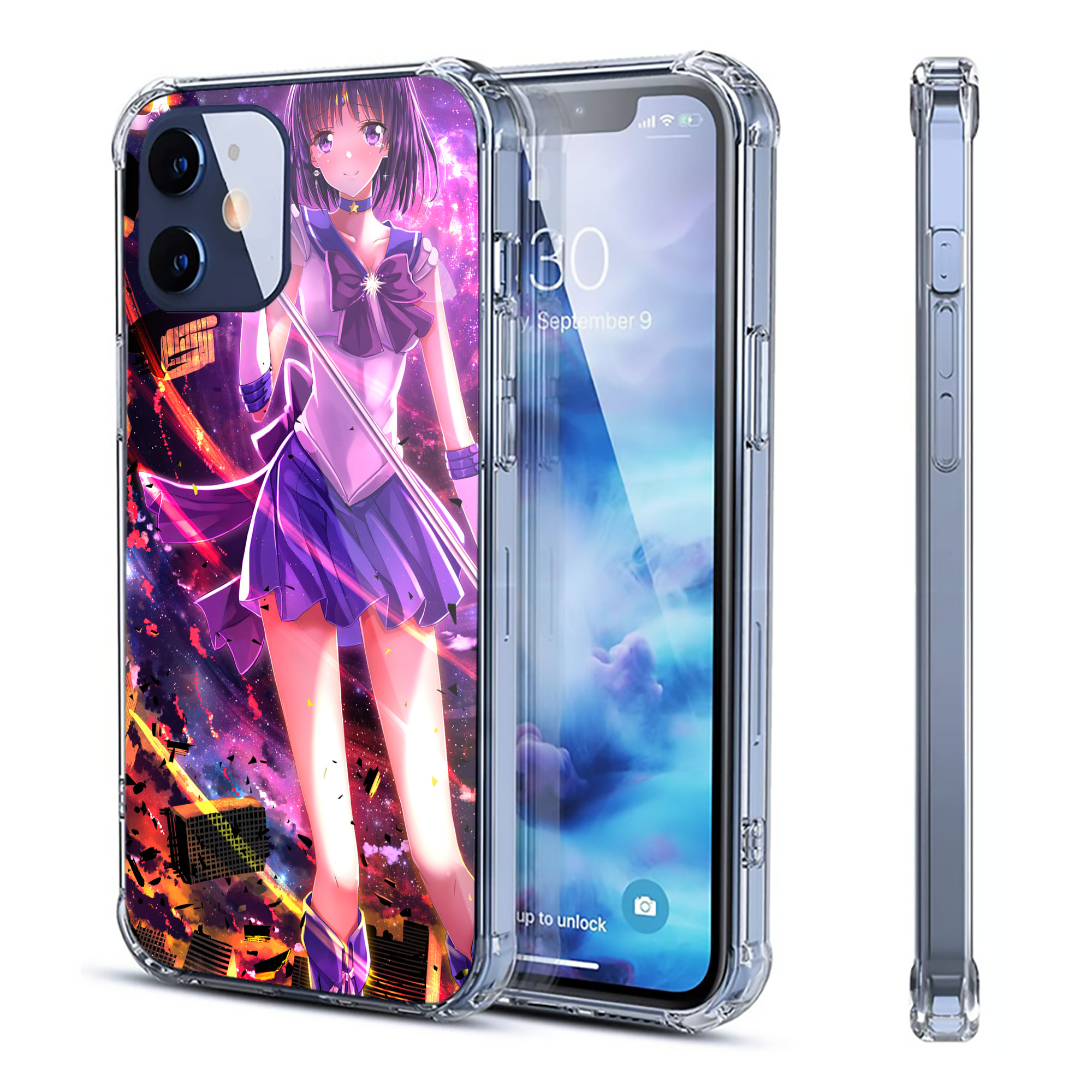 （画像用） 美少女戦士セーラームーン Sailor Moon 【iPhone 12シリーズ対応】透明スマホケース（クリアソフトケース）